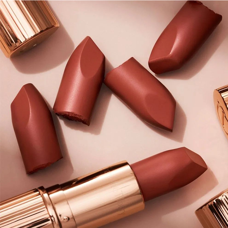 charlottetilburyct摩登雾感唇膏吻痕口红滋润百搭红棕豆沙色walkof