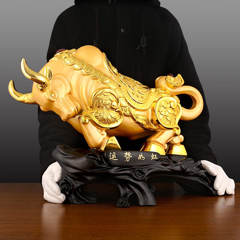 美帮汇大号牛摆件金牛办公室桌面装饰工艺品公司新店铺开业商务礼品高清大图