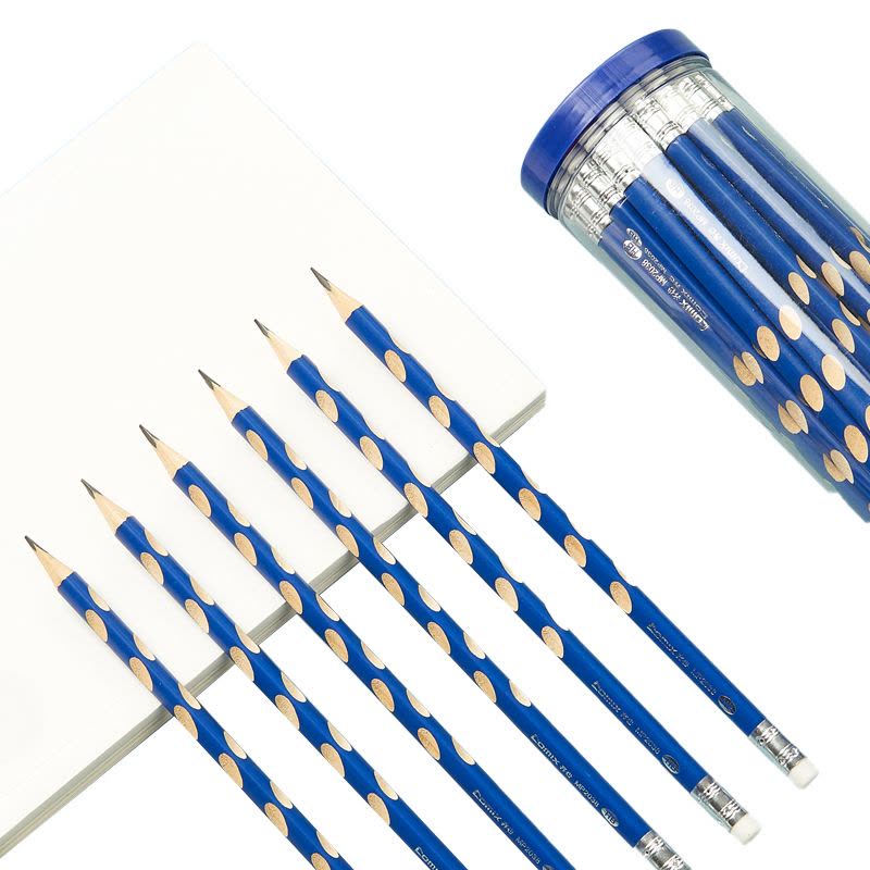 齐心 MP2038-30 洞洞铅笔 HB 30支/桶 黑图片