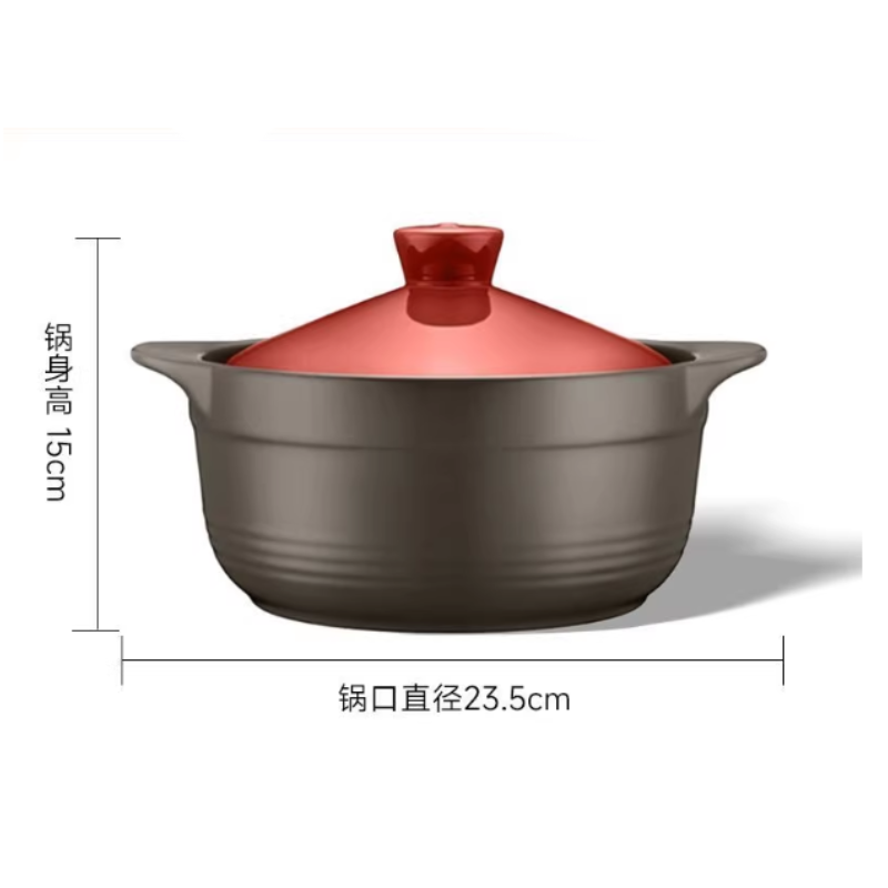 苏宁 粤鹏 新陶养生煲 单位/个 3.2L 建议2-3人使用 高15cm直径23.5cm 偏远地区不发货