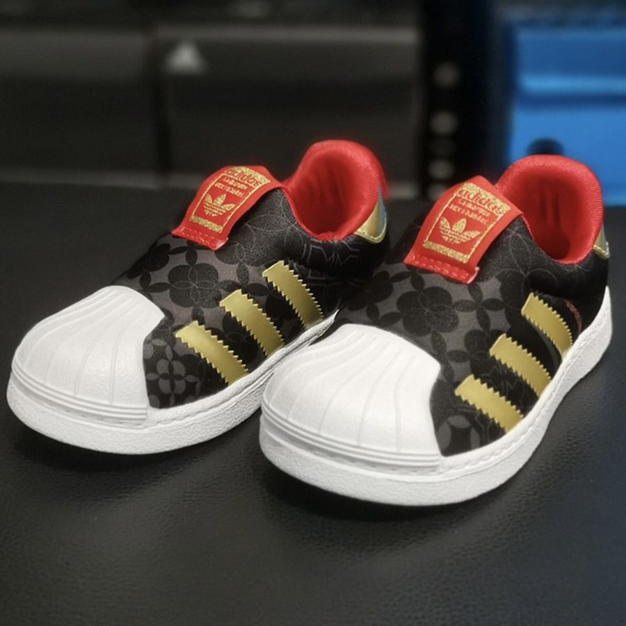 ADIDAS阿迪达斯三叶草休闲鞋舒适耐磨低帮童鞋一脚蹬GX6337 Z GX6337 23.5