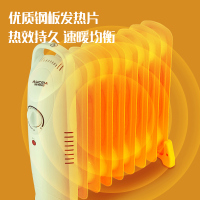 澳柯玛电热油汀9片小款迷你油汀台地两用