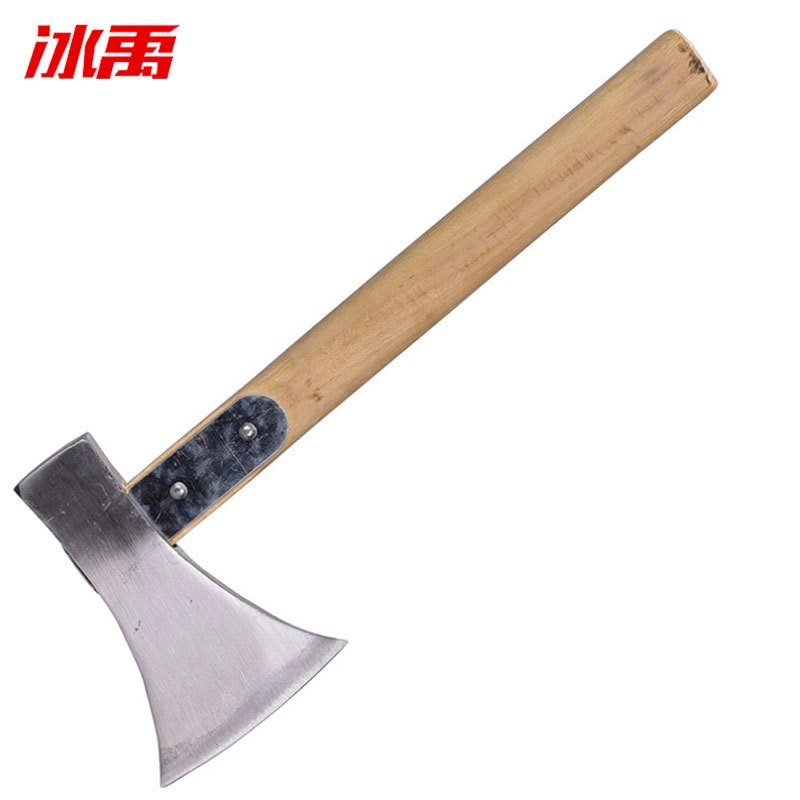 冰禹snyl620农用锻打斧头劈柴斧户外伐木开山斧子方顶钢片加固斧子