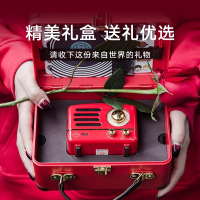 猫王音响猫王小王子OTR复古蓝牙音箱收音机小型生日礼物女生 奥黛丽粉