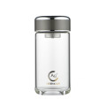 希诺(HEENOOR) XN-1800 抗菌玻璃杯双层大容量便携茶杯310ml