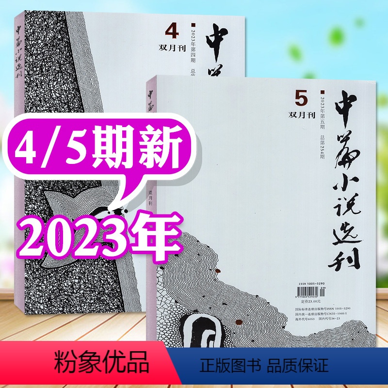 B[共2本]2023年4/5期 [正版]中篇小说选刊杂志2023年1-10月第1-5期(增刊/全年订阅/2024年1-1