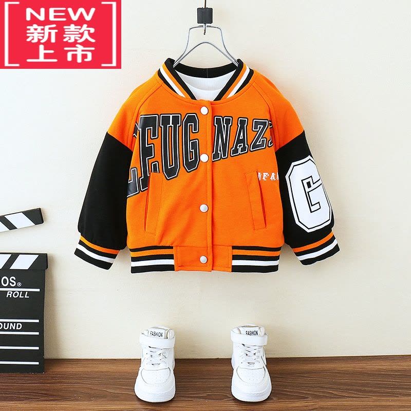 可莉允童装男童外套2022冬装新款洋气棉衣夹克儿童加棉加厚冬季棉服潮款图片