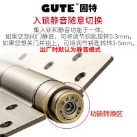 固特 隐形门合页闭门器液压缓冲铰链弹簧合页自动关门定位一片价
