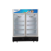 海尔(Haier)SC-650G(商流)650升循环制冷立式商用双门展示冷柜 (白色)大容量超市专用