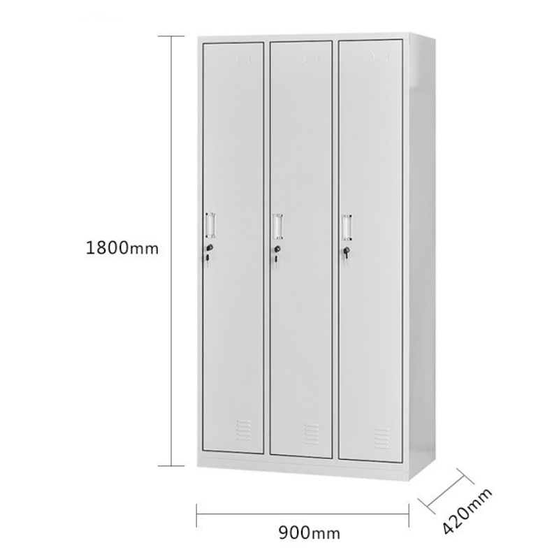 妙礼更衣柜三门900*420*1800mm台高清大图