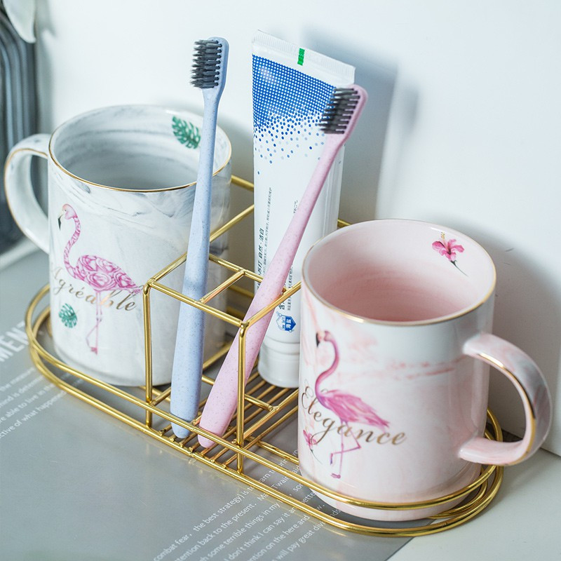北欧刷牙杯情侣洗漱口杯家用牙缸杯置物架套装杯牙刷缸
