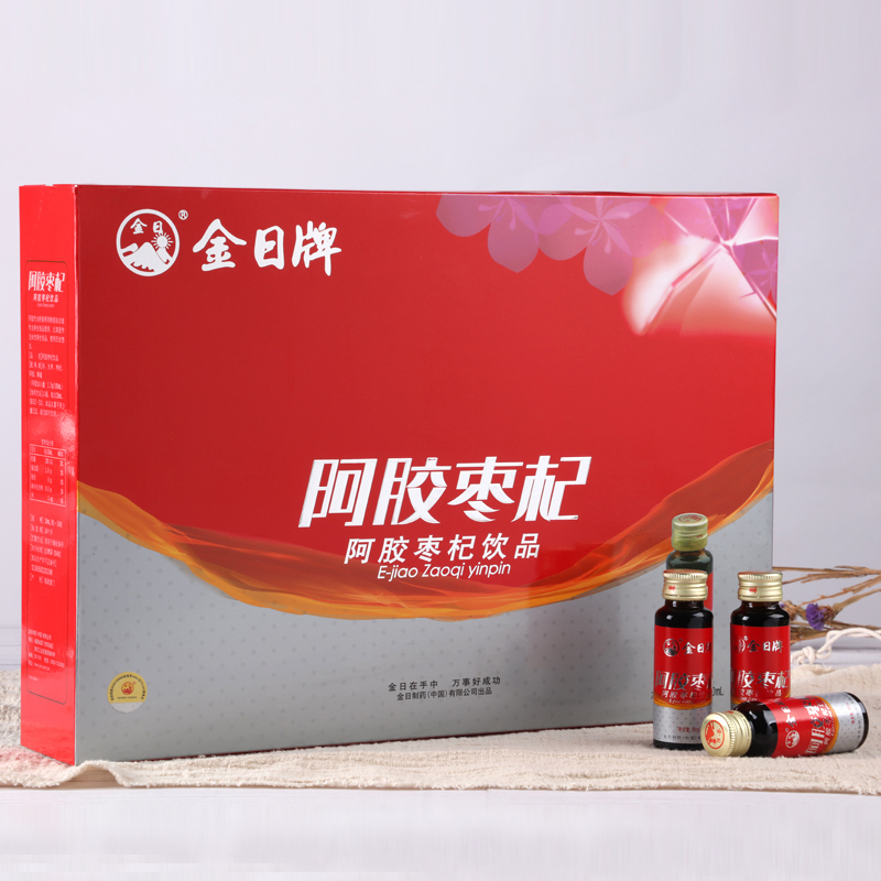 金日 阿胶枣杞饮品口服液30mlx16瓶 礼盒装