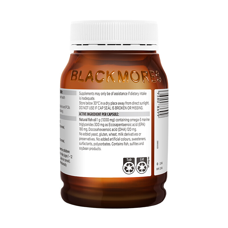 Blackmores澳佳宝深海鱼油软胶囊 原味400粒 2瓶高清大图
