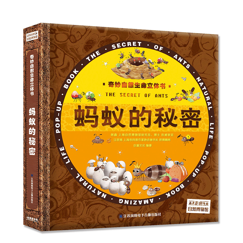 蚂蚁的秘密 [正版]蚂蚁的秘密 奇妙自然生命立体书 儿童3d立体翻翻书书 宝宝早教启蒙绘本翻翻书 幼儿撕不烂神奇生命益智