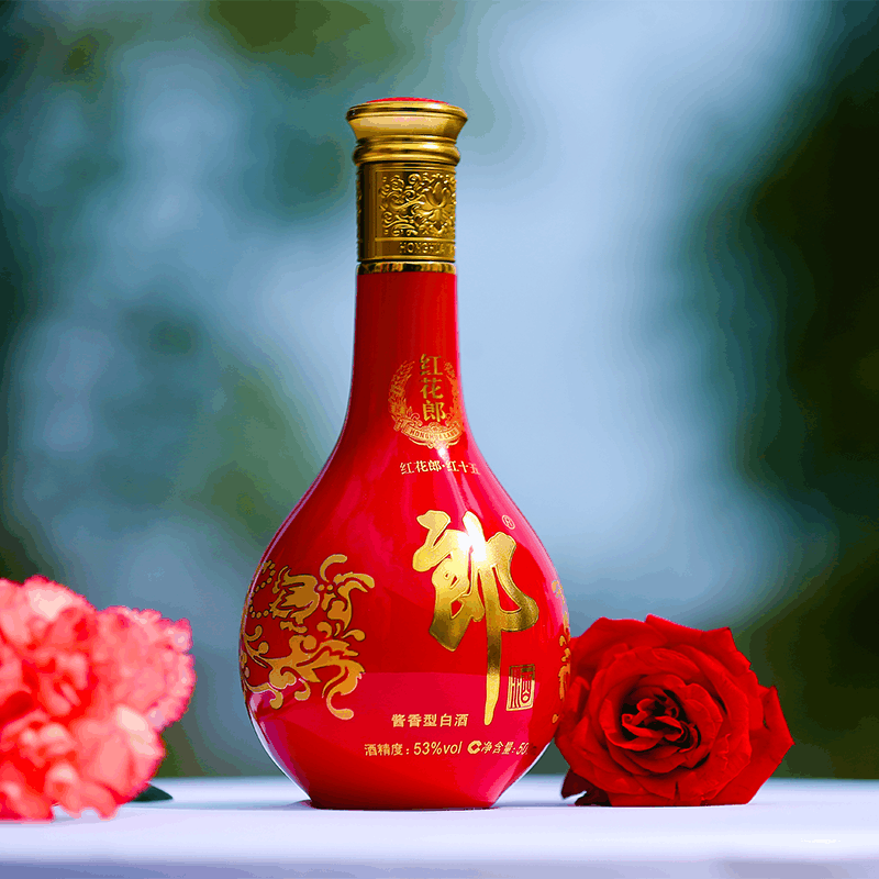 郎酒旗舰店]郎红花郎15 53度酱香型白酒500ml*2【价格图片品牌报价