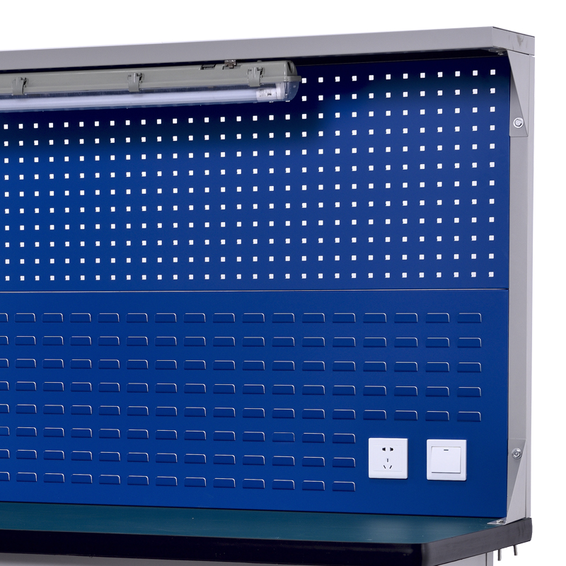 鑫虎威 重型钳工工作台工厂车间实验室试验台1.8米吊二抽双挂板高清大图