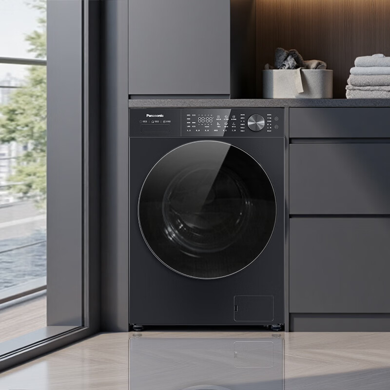 松下(Panasonic)白月光6.0高奢滚筒洗衣机12KG大容量全自动洗衣机超薄全嵌量子银除菌 XQG120-N5A2高清大图