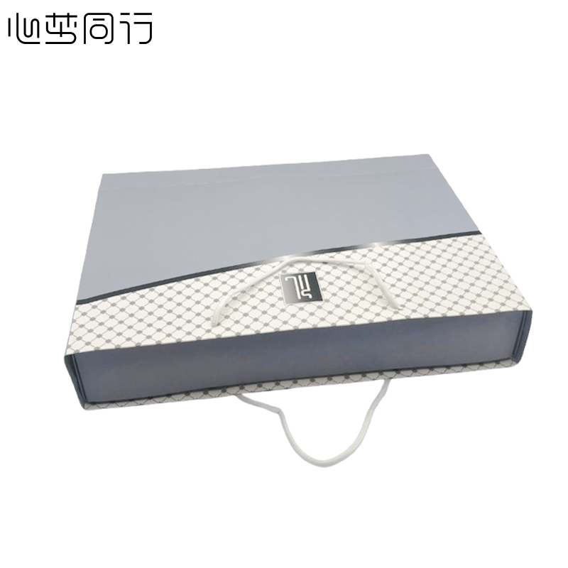 心梦同行 加厚纯棉毛巾礼盒纯棉吸水洗脸巾 2条装粉+灰/2435/套高清大图