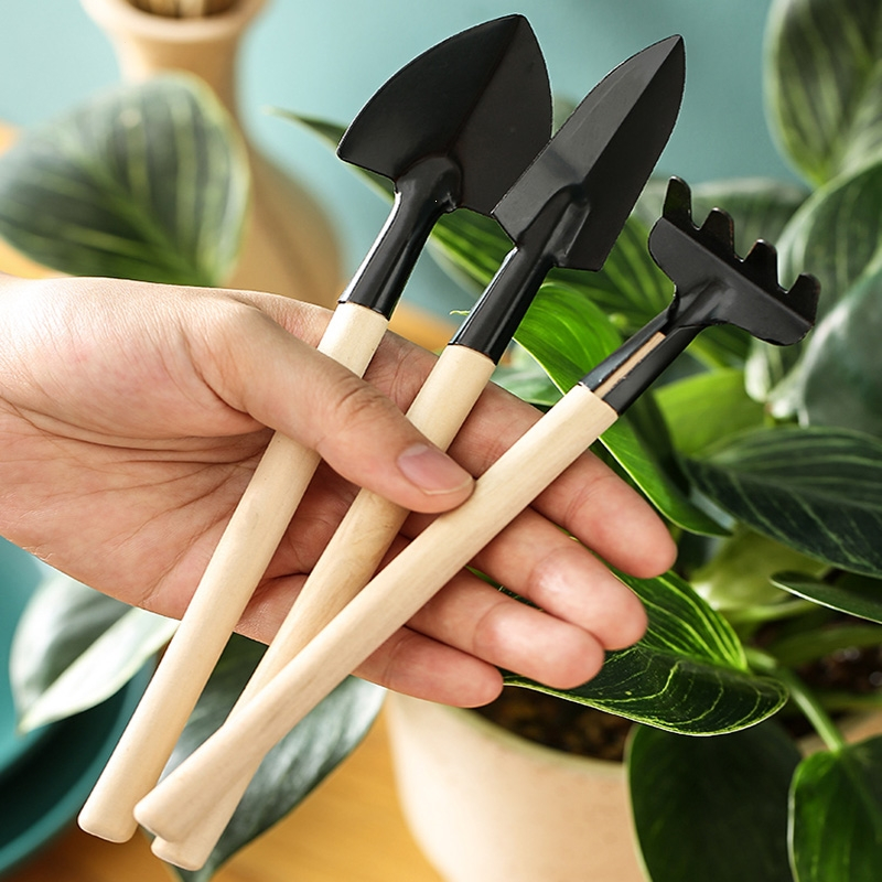 盆栽小铲子弹痕种花养花园艺工具种植多肉工具套装迷你三件套家用铁铲