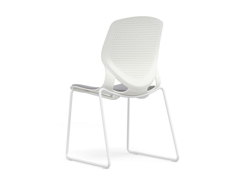 德诚和(DCH)简约时尚培训椅弓形洽谈椅会议椅F001弓形椅 坐垫款高清大图