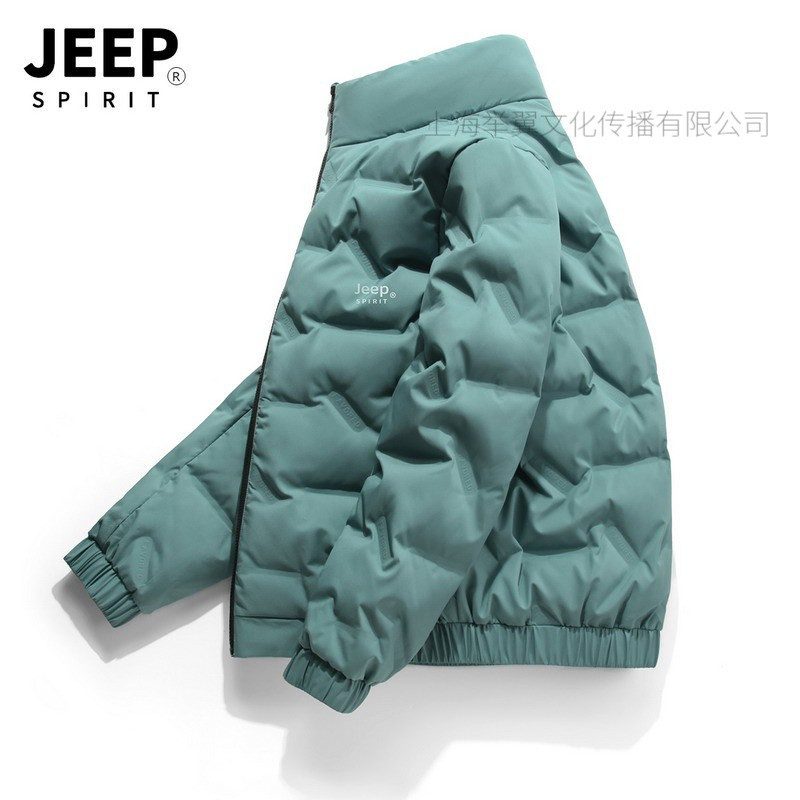 JEEP SPIRIT男士白鸭绒羽绒服弹力宽松大码男装羽绒外套男潮