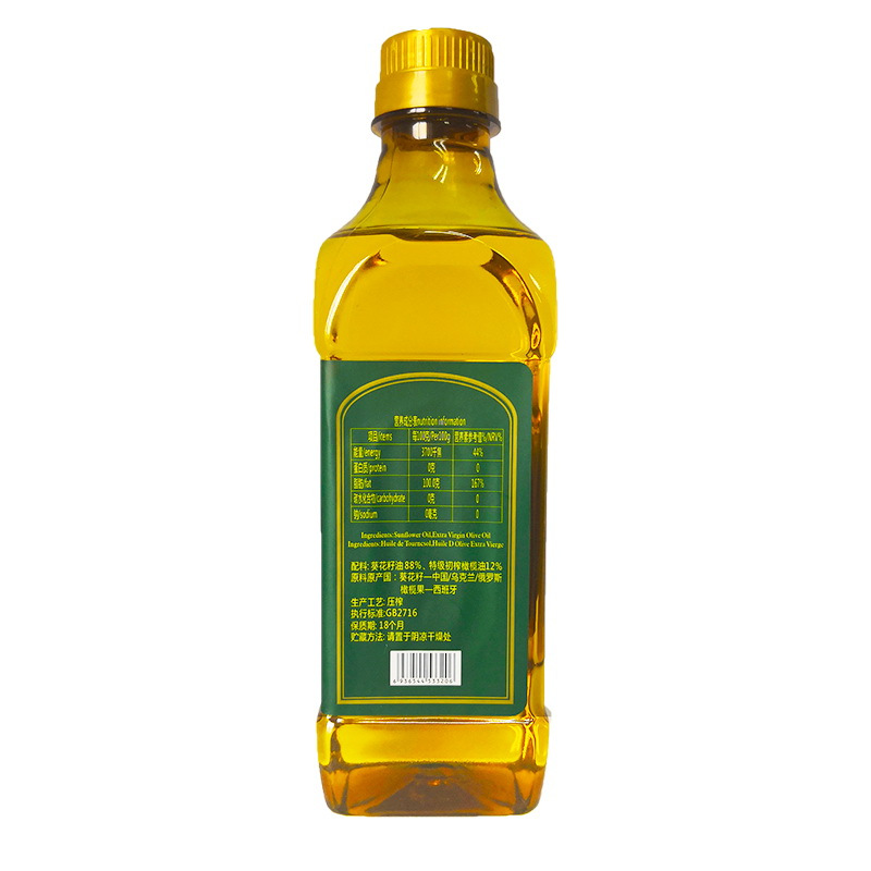 欧榄 初榨葵花橄榄油500ml*2礼盒