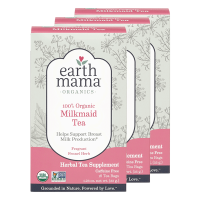 2022-5月【3盒装催奶茶】原装进口美国地球妈妈(EARTH MAMA)下奶茶/催奶茶增奶汤 通草生乳汁开奶追奶神器