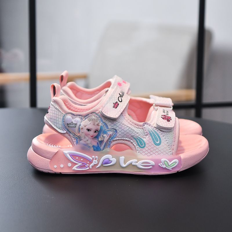 女童凉鞋夏季中大童休闲儿童沙滩鞋防滑软底轻便公主鞋