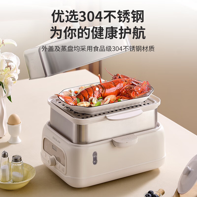 德世朗多功能电蒸锅106DDQ-ZG180高清大图