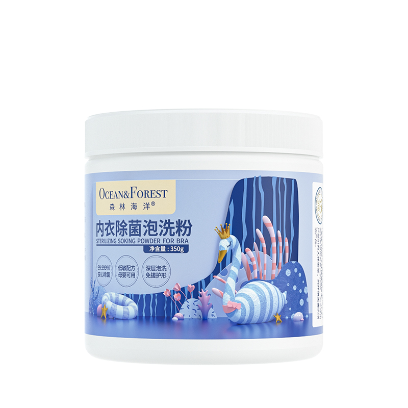 森林海洋 内衣除菌泡洗粉350g*1罐