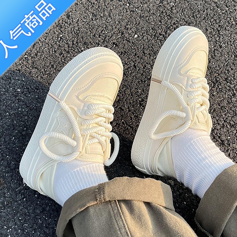 SUNTEK帆布鞋女原创2023夏季新款百搭小白鞋小众设计两穿一脚蹬板鞋高清大图