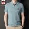 爱曼普新款男士半袖体恤衫男刺绣高级棉T恤男抗皱透气POLO衫男潮