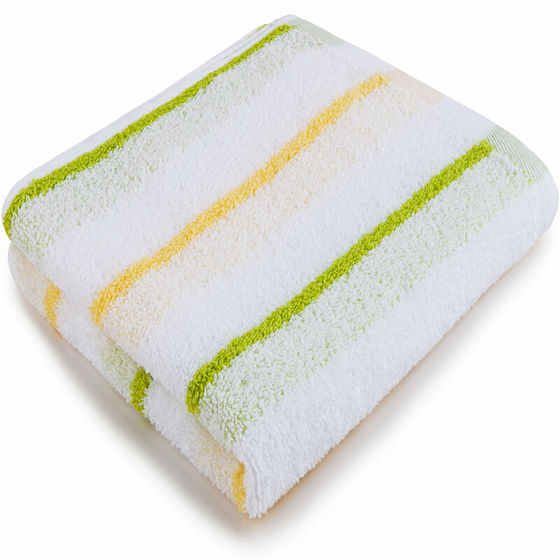 三利纯棉彩色条纹柔软吸水毛巾7132cm1条