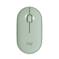 罗技 (Logitech) Pebble 鹅卵石轻薄型无线蓝牙静音鼠标光电蓝牙台式机笔记本电脑家用商务办公鼠标 薄荷绿