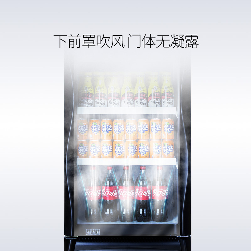澳柯玛(AUCMA) 展示柜SC-386C 386升商用单门冷藏展示柜冰柜保鲜饮料柜啤酒柜超市立式冰箱冰柜饭店餐饮