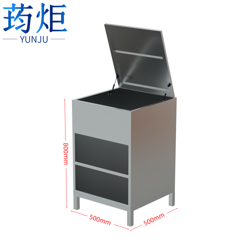 荺炬不锈钢柜子500*500*800mm台高清大图