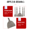 拆铜神器旧电机铜线工具拆卸电镐铲马达解凿废铜线型叉铲子机全套|17*280*32六角螺丝铲