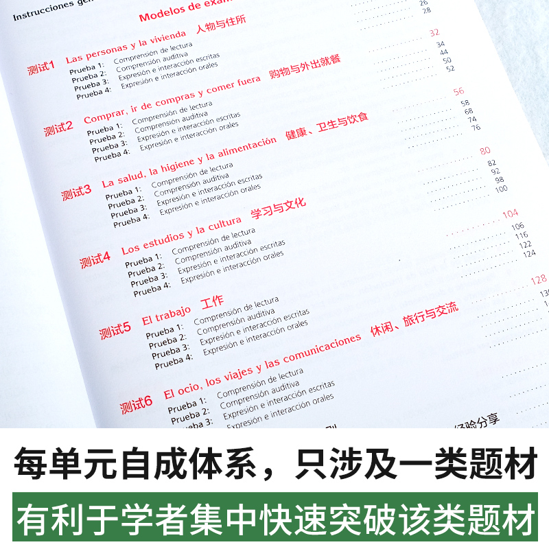 [正版]新版附配套音频西班牙语DELE考试高分突破A2 西班牙语欧标B1 dele a2 西语考试学习用书 可搭走遍西高清大图