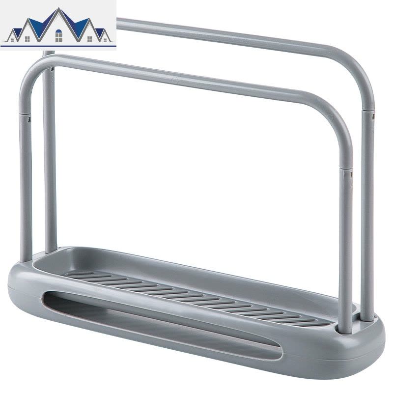 塑料抹布架台面清洁沥水架厨房水肥皂置物架多功能海绵收纳架 三维工匠图片