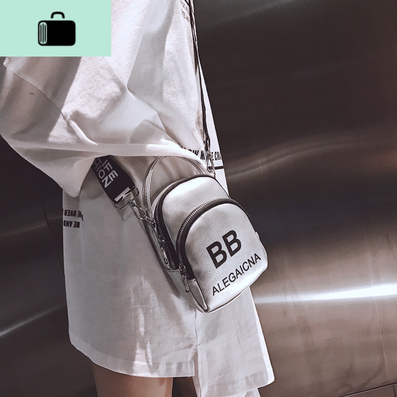 INS字母手机包女2020春季新款潮个性小包包韩版百搭时尚斜挎包NEWLAKE高清大图