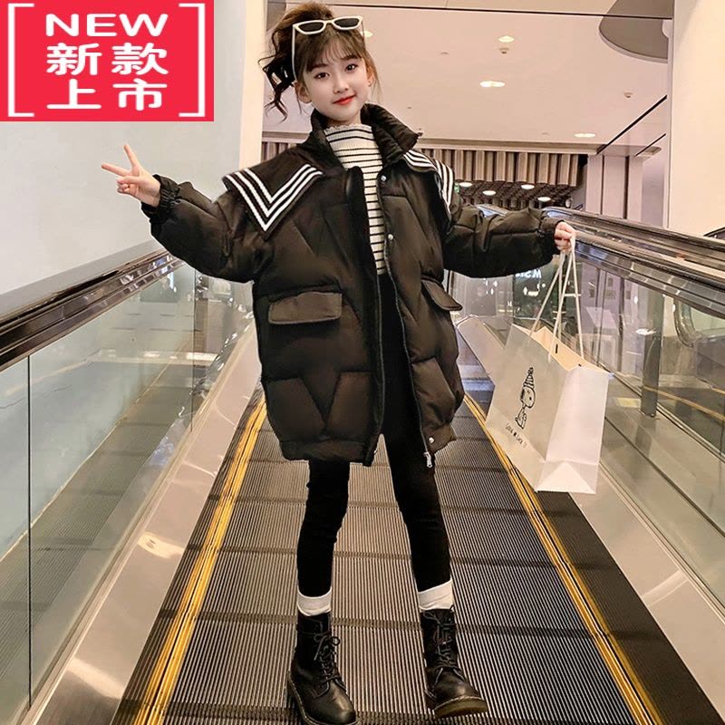 可莉允欧洲站女童棉服2022秋冬新款儿童棉袄洋气女孩外套棉衣中长款潮牌图片