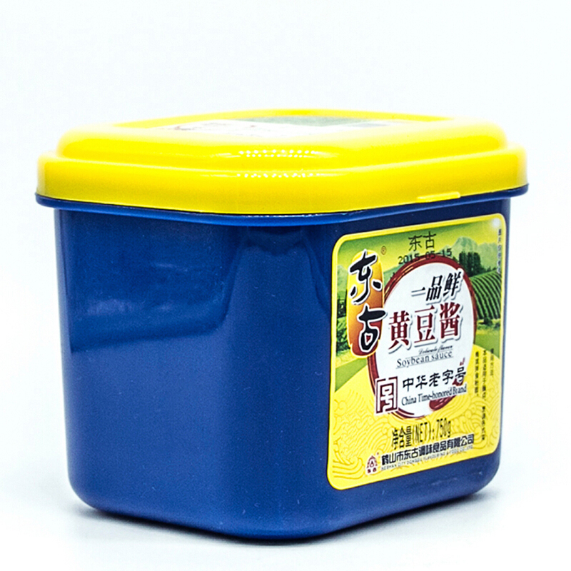 东古一品鲜黄豆酱750g 盒装黄豆酱大葱蘸料 炒菜腌制配料