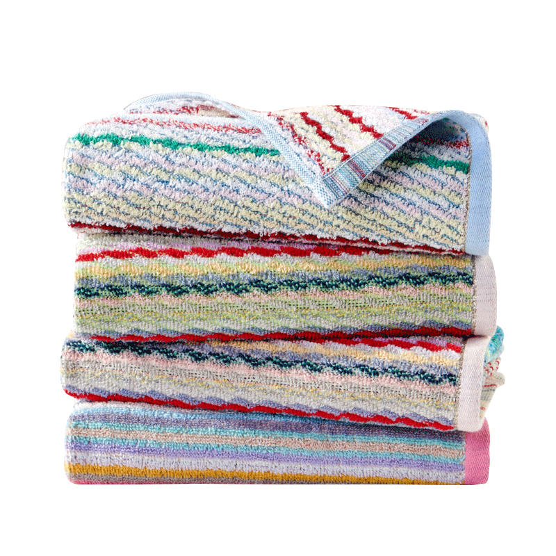 洁玉(Jeyu) 彩虹彩条毛巾单条装礼盒JYCX-217FT-A 混色(颜色随机)