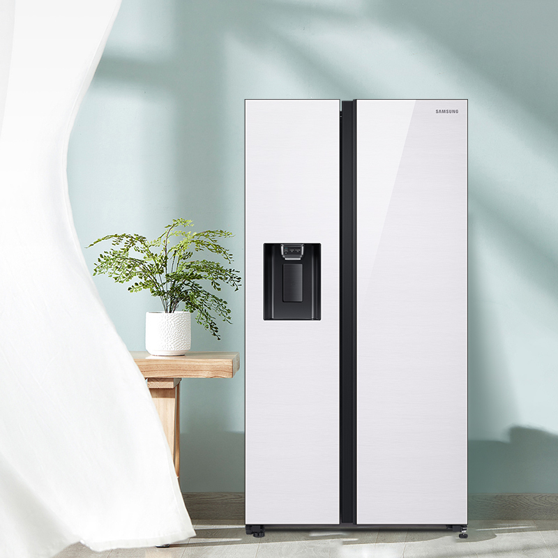 三星 RS64R53E71L/SC 635升双开门冰箱 大容量对开门 家用冰箱 金属匀冷 自动制冰机 净味清新