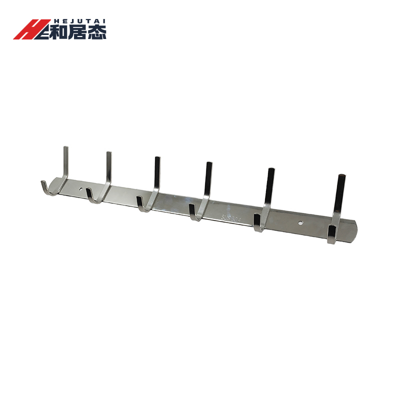 和居态 不锈钢挂衣钩(6钩)HJT-ZWJ01 个高清大图