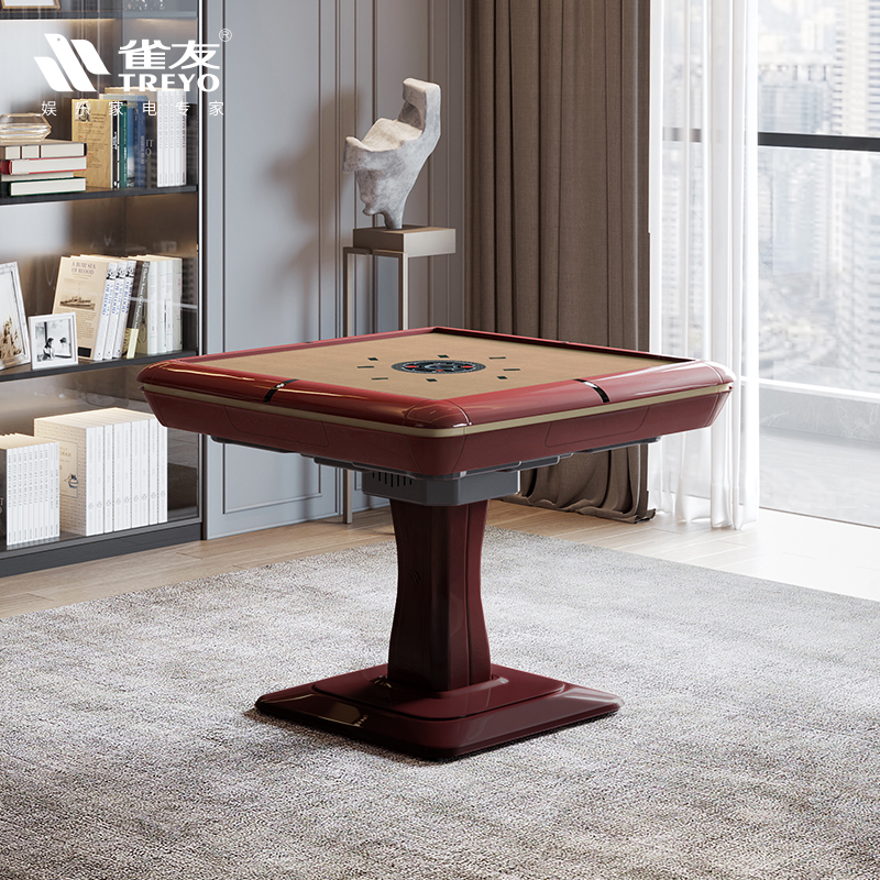 雀友旋翼式全自动麻将机家用两用t580过山车电动机麻折叠式麻将桌