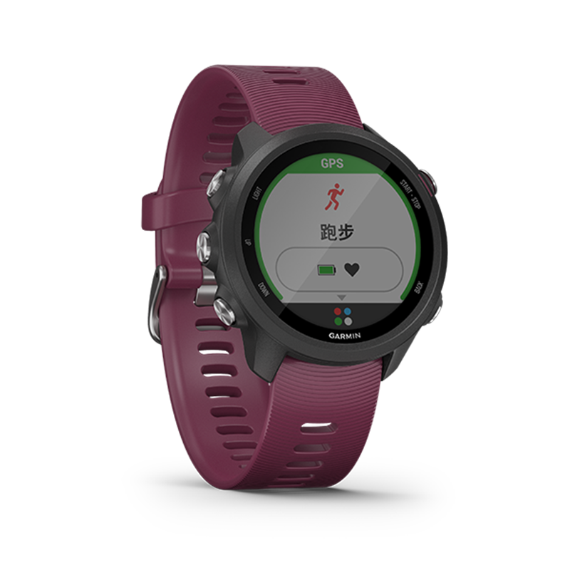 Garmin佳明Forerunner245高阶跑步心率运动智能功能手表旗舰防水50m(珊瑚紫)