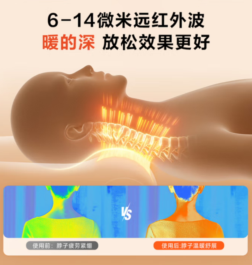 SKG 颈椎枕头 反弓牵引拉伸肩颈睡眠专用护颈枕头 [热敷款]颈椎枕P3-2高清大图