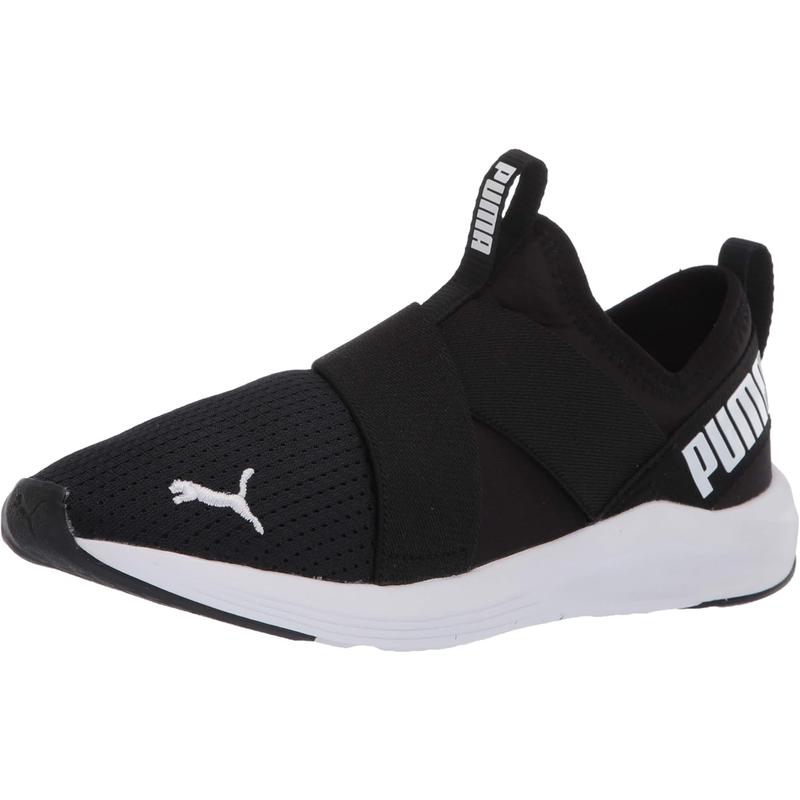 彪马(Puma)女士休闲运动鞋轻便舒适百搭室内训练鞋室内健身鞋 Black/White 40