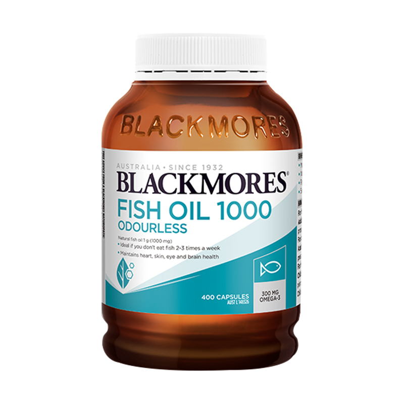 blackmores澳佳宝无腥味深海鱼油软胶囊 1000mg 400粒